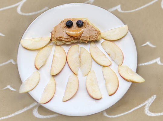 Snacks for letter O - Odd Octopus waffle