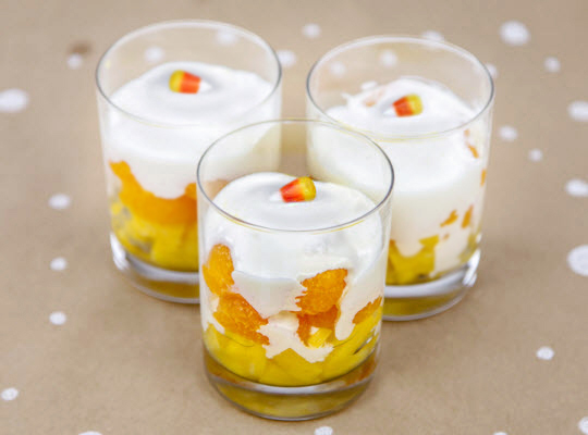 Snacks that start with C - Candy Corn Cups