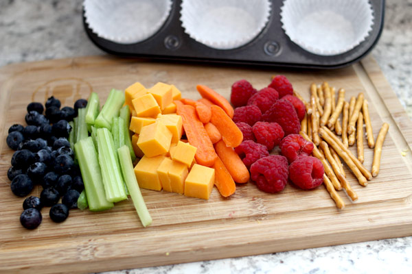 Ingredients for Ants Go Marching snack