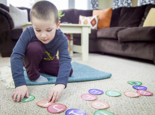 ABC Caterpillar - a letter recognition activity for preschoolers from All About Reading