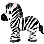 Cartoon zebra