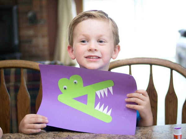 Printable Letter A Craft - A is for Alligator for A Is For Alligator Craft Free Printable