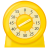 yellow kitchen timer