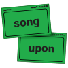 green AAR word cards