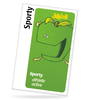 sporty card from apples to apples game
