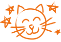Illustrated cat