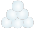 Stack of snowballs