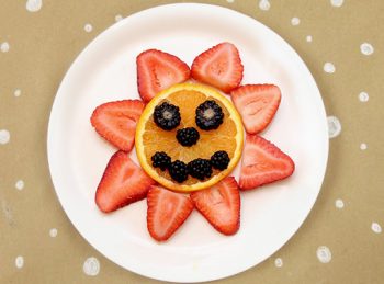 Assembled sunny summer snack
