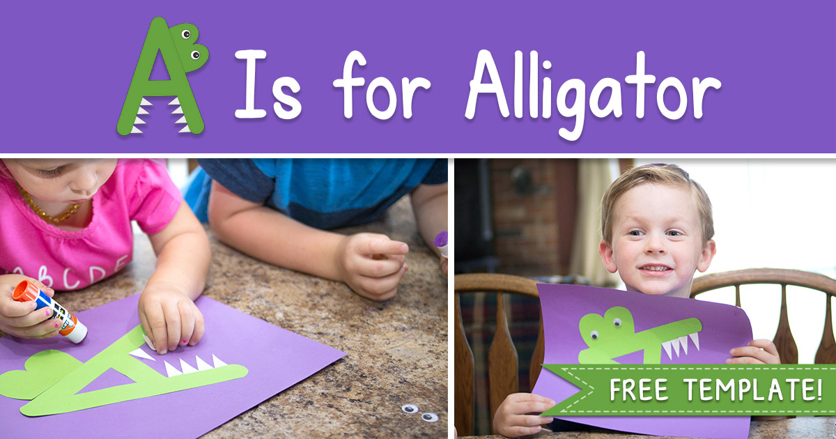 printable-letter-a-craft-a-is-for-alligator for A Is For Alligator Free Printable Printable Letter A Craft - A is for Alligator for A Is For Alligator Free Printable